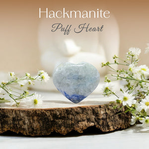 Hackmanite Puff Heart