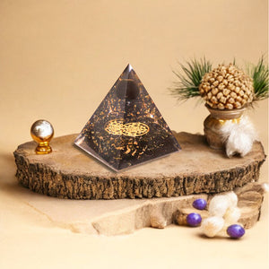 Black Tourmaline Orgone Crystal Pyramid