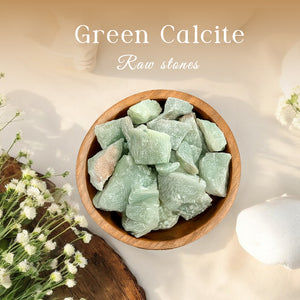 Green Calcite Raw Stone