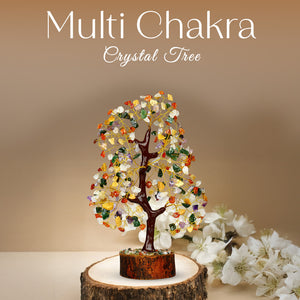 Multi Chakra Crystal Tree