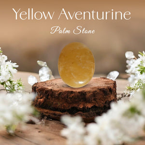 Yellow Aventurine Palm Stone