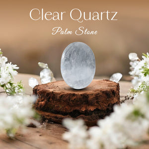 Clear Quartz Palm Stone