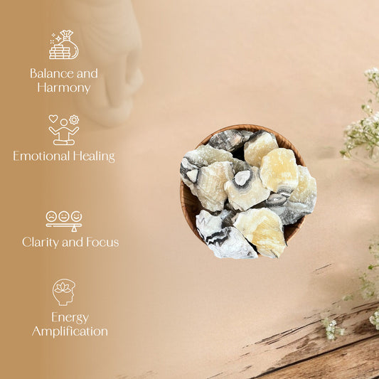 Zebra Calcite Raw Stone