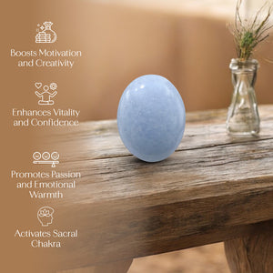 Angelite Palm Stone