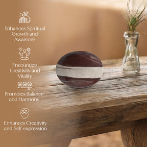 Narmada Shiva Linga Palm Stone