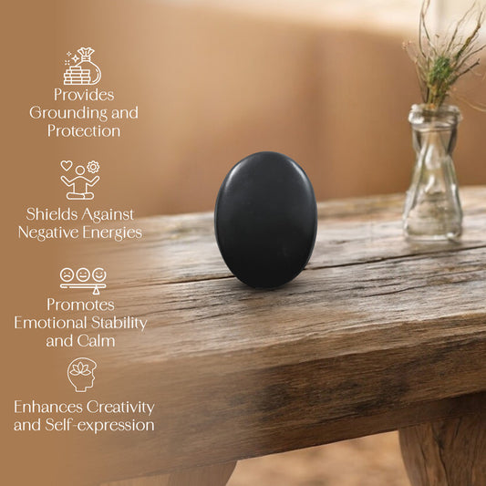 Black Tourmaline Palm Stone