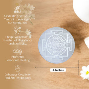 Sri Yantra (round) Charging Plate