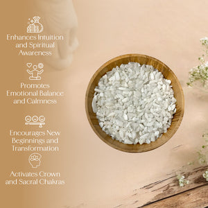 Rainbow Moonstone Crystal Chips