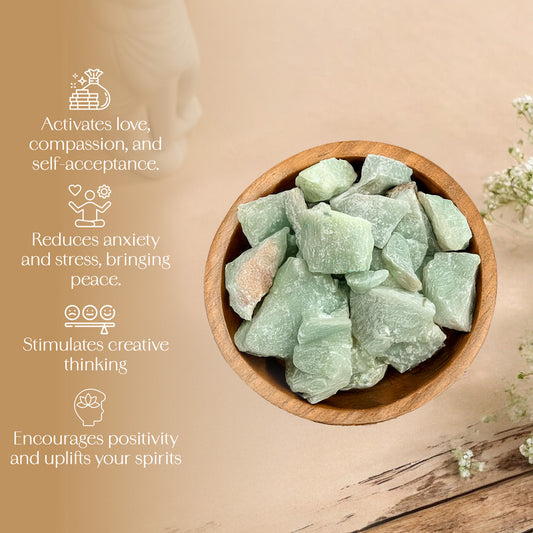 Green Calcite Raw Stone