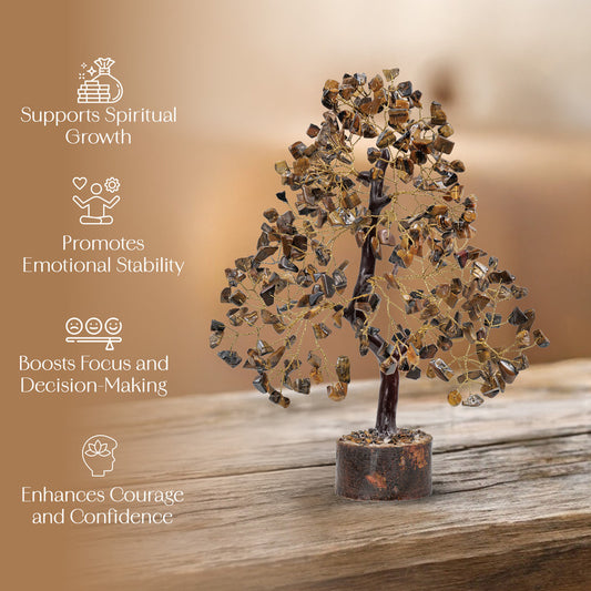 Tiger Eye Crystal Tree