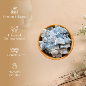 Blue Calcite Raw Stone