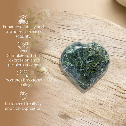 Kambaba Jasper Puff Heart
