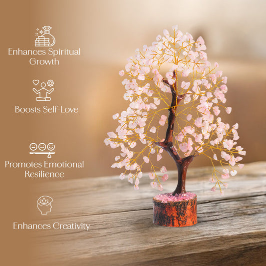 Rose Quartz Crystal Tree