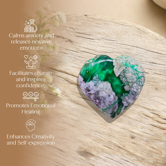 Variscite Puff Heart