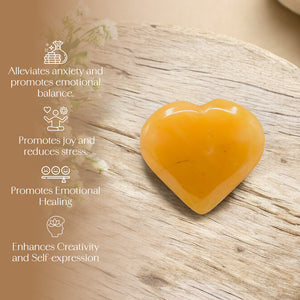 Yellow Aventurine Puff Heart
