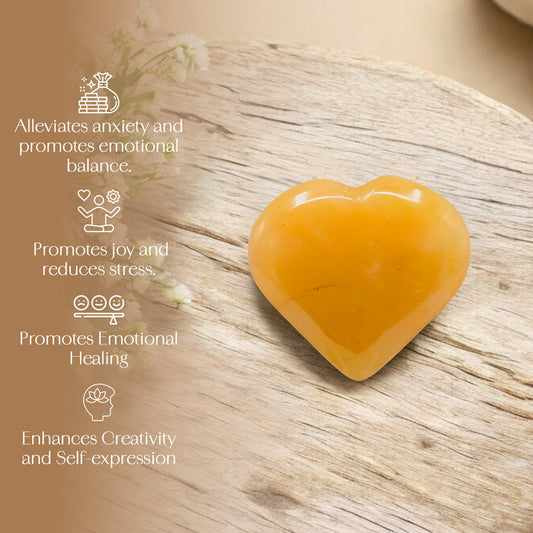 Yellow Aventurine Puff Heart