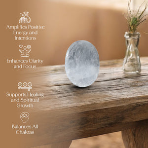Clear Quartz Palm Stone
