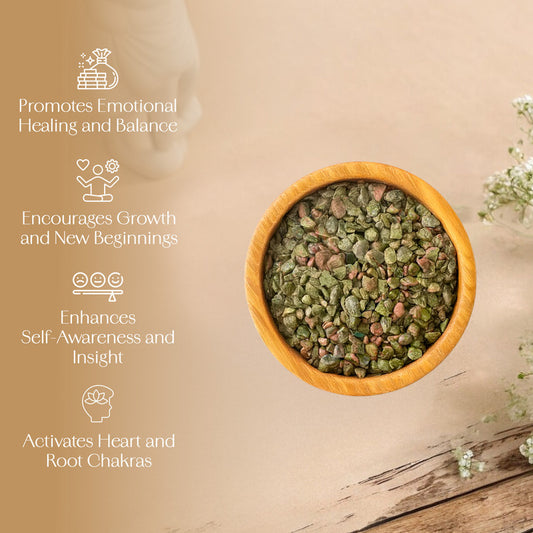 Unakite Crystal Chips