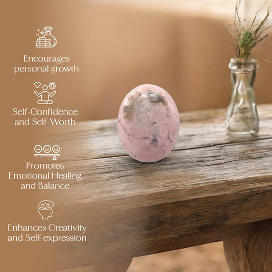 Rhodonite Palm Stone