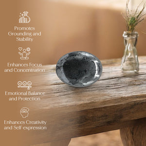 Hematite Palm Stone