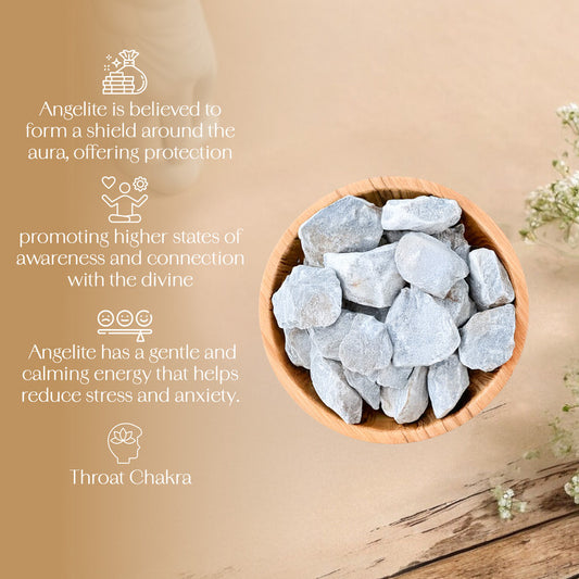 Angelite Raw Stone