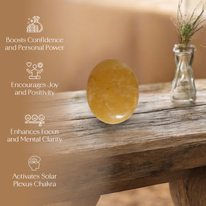 Yellow Aventurine Palm Stone