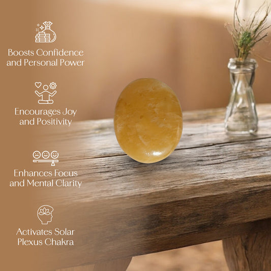 Yellow Aventurine Palm Stone