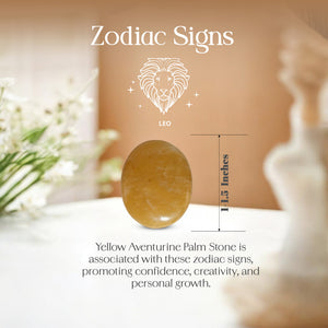 Yellow Aventurine Palm Stone