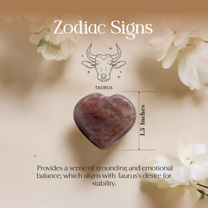 Strawberry Quartz Puff Heart