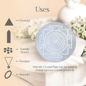 Sri Yantra (round) Charging Plate