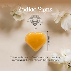 Yellow Aventurine Puff Heart