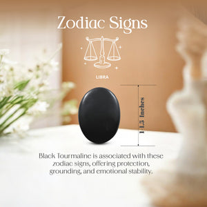 Black Tourmaline Palm Stone