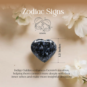 Indigo Gabbro Puff Heart