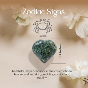 Kambaba Jasper Puff Heart