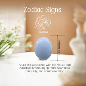 Angelite Palm Stone