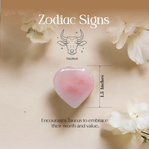 Rose Quartz Puff Heart