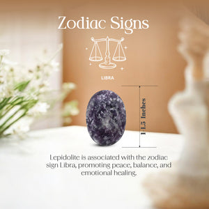 Lepidolite Palm Stone