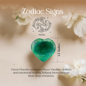 Green Fluorite Puff Heart
