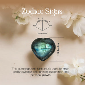 Labradorite Puff Heart