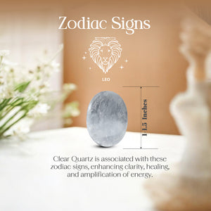 Clear Quartz Palm Stone