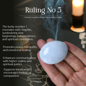Angelite Palm Stone