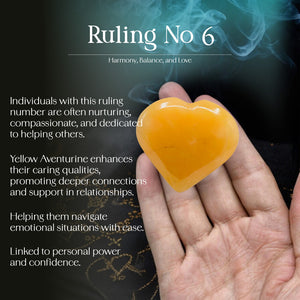 Yellow Aventurine Puff Heart