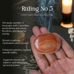 Carnelian Palm Stone