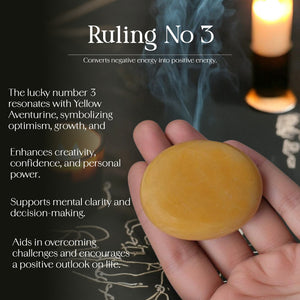 Yellow Aventurine Palm Stone