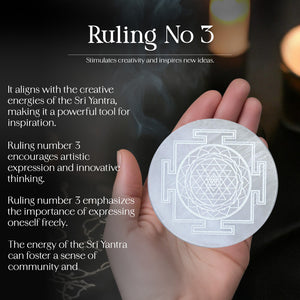 Sri Yantra (round) Charging Plate