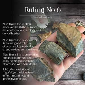Blue Tiger Eye Raw Stone