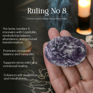 Lepidolite Palm Stone
