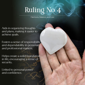 Snow White Quartz Puff Heart