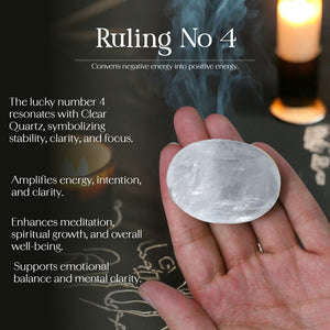 Clear Quartz Palm Stone