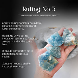 Blue Onyx Raw Stone